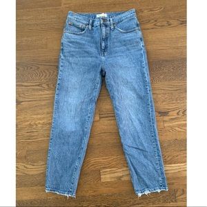 Madewell classic straight jeans